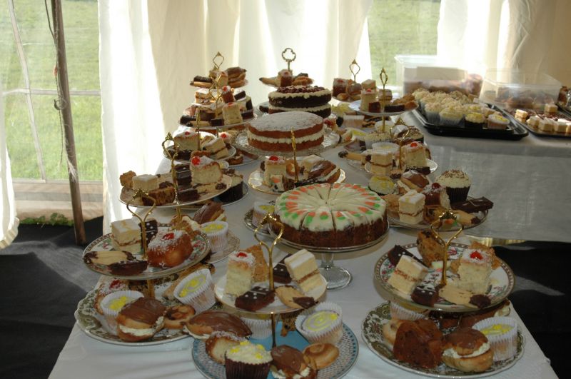 cake for afternoon tea at Kings Acre 
